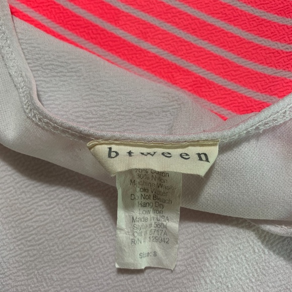 Pink/white girl's dress - Picture 5 of 6